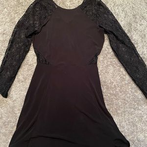 Forever 21 black lace cutout dress